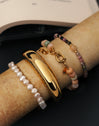 Pulsera Amulet Cats Eye Acero Baño Oro