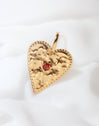 Raw Heart Charm, vergoldet