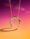 Moonset Colors Gold Necklace