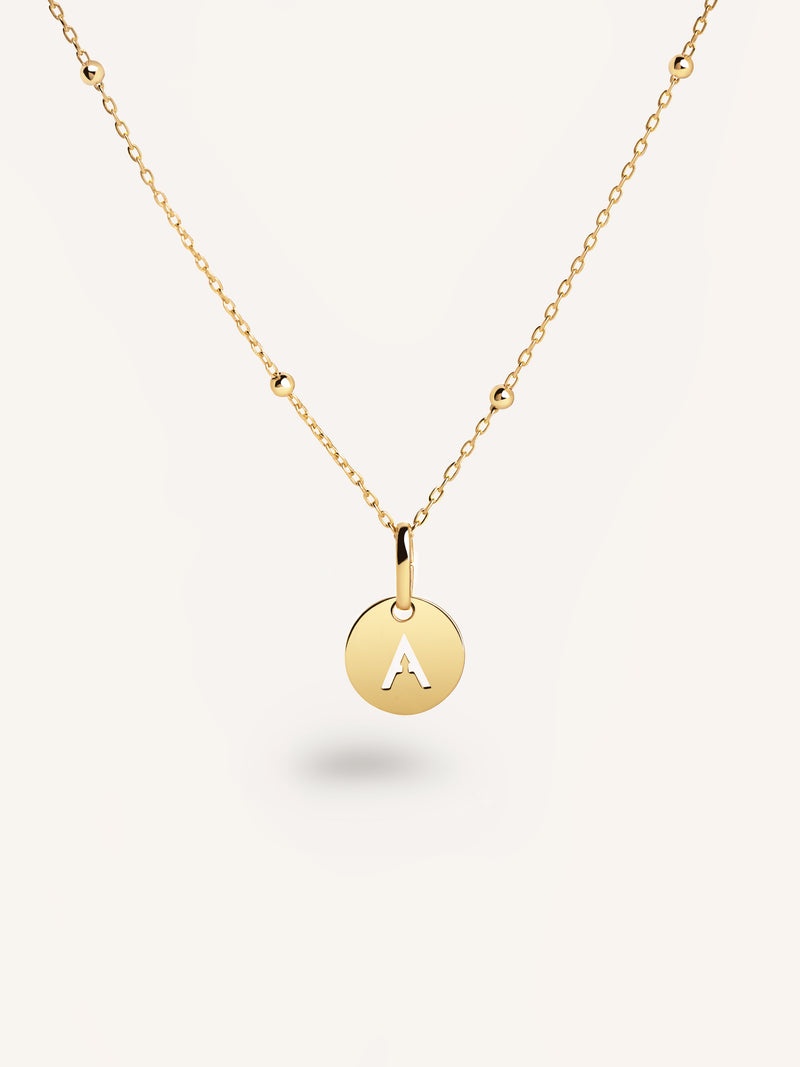 Colar Personalizado Mini Medallion Banhado a Ouro