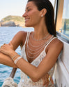 Pulsera Cleopatra Blanch Acero Baño Oro