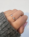 Anillo Personalizado Letter Spark Plata