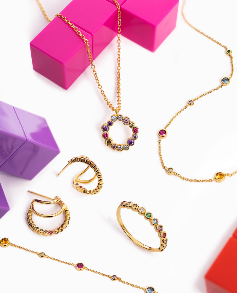 Bubbles Gold Necklace