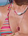 Collar Gummy Stones Acero Baño Oro