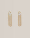 Boucles d'oreilles Nacre Cascade Acier Plaqué Or