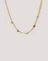 Choker Tape Stones Acero Baño Oro