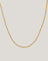 Rosario Ketting Staal Verguld - vista 6