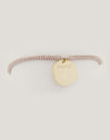 Personalisierbares Armband Medaillon Organic Rose Stahl Vergoldet