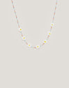 Collar Long Margarita Acero Baño Oro