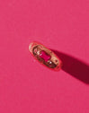 Anillo Charlotte Naranja Baño Oro