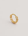 Chain S Gold Hoop Single Earring