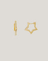 Brincos Superstar Sparks Banho a Ouro - vista 5