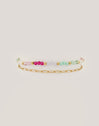 Pulsera Dye Dots Pastel Acero Baño Oro