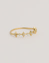 Anillo Starla Plata Baño Oro
