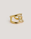 Ring One Link Edelstahl mit 18kt Goldbeschichtung - vista 6