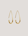 Boucles d'oreilles Goutte Arche Acier Plaqué Or
