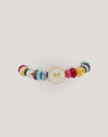 Bracelet Personnalisé Lettre Nacre Acier Plaqué Or - vista 5
