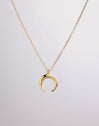 Collar Moonset Plata Baño Oro