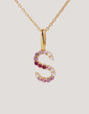 Charm Letter Spark Sakura 18K Gold Plated