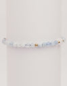 Amulet Aquamarine Stainless Steel Gold Bracelet