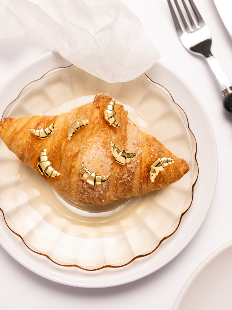 Brinco Individual Croissant Banho de Ouro