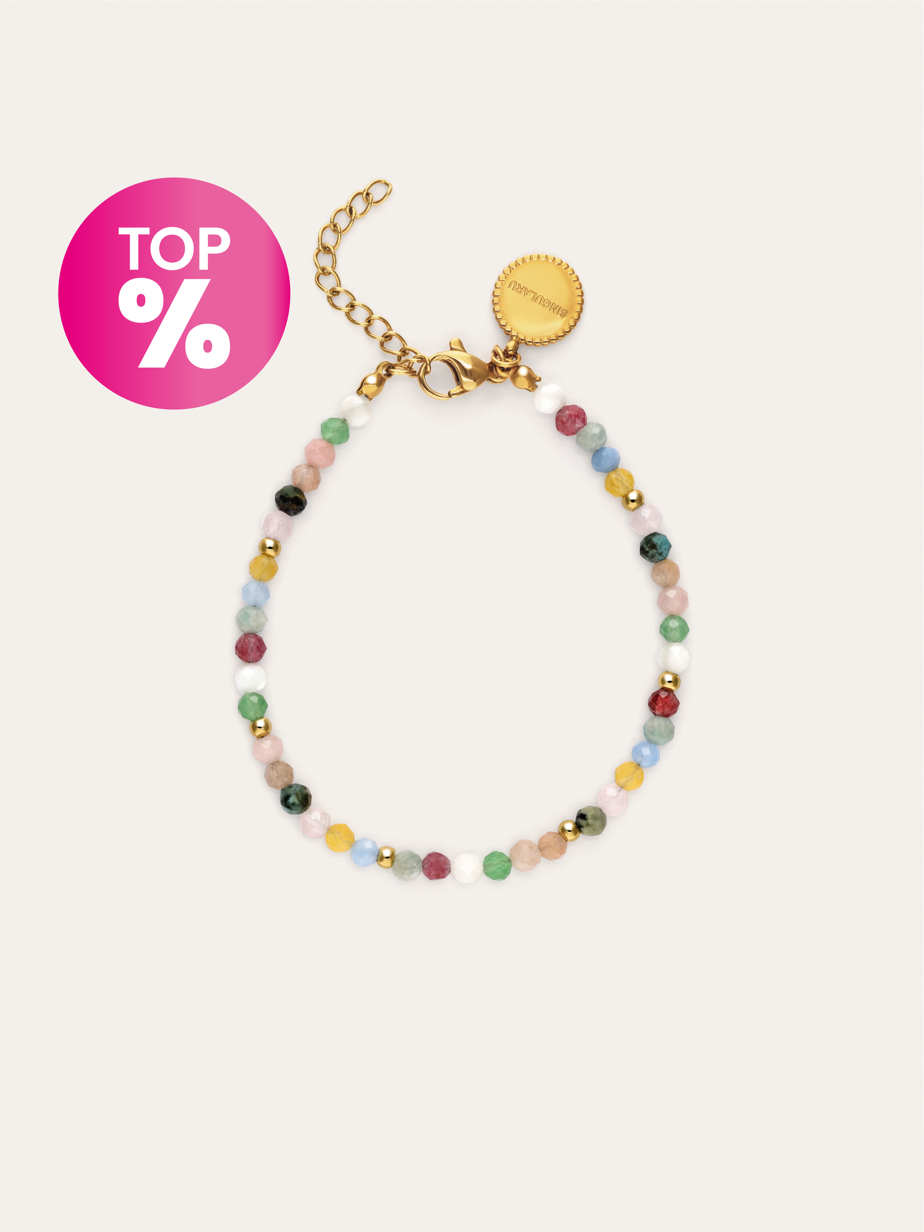 Pulsera Altea Colors Acero Baño Oro