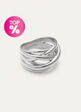 Anillo Triple Cross Acero