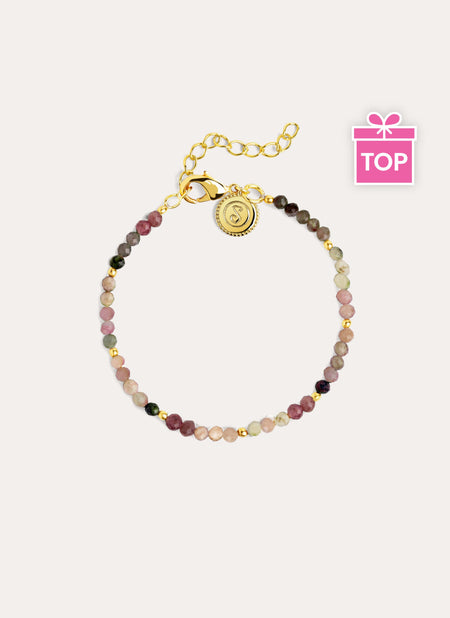 Pulsera Altea Dots Tourmaline Syra Acero Baño Oro