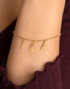 Inicial Collar Personalizado Letters & Plata Baño Oro