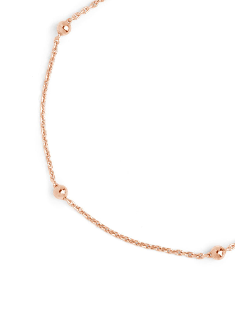 Pulseira Dots Prata Banho de Ouro Rosa