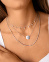 Collar Personalizado Moon Plata Puesta