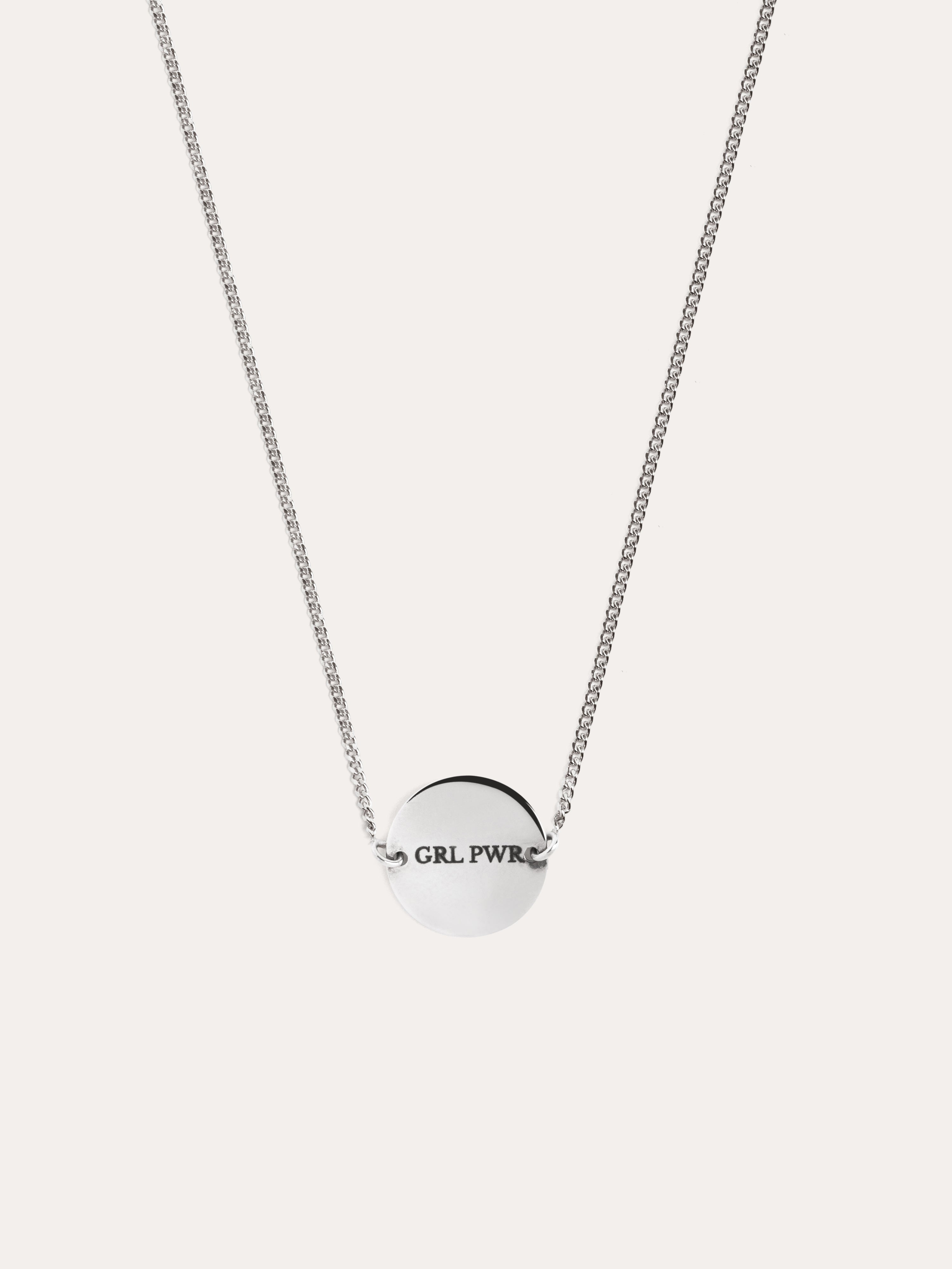 Moon Personalized Silver Necklace