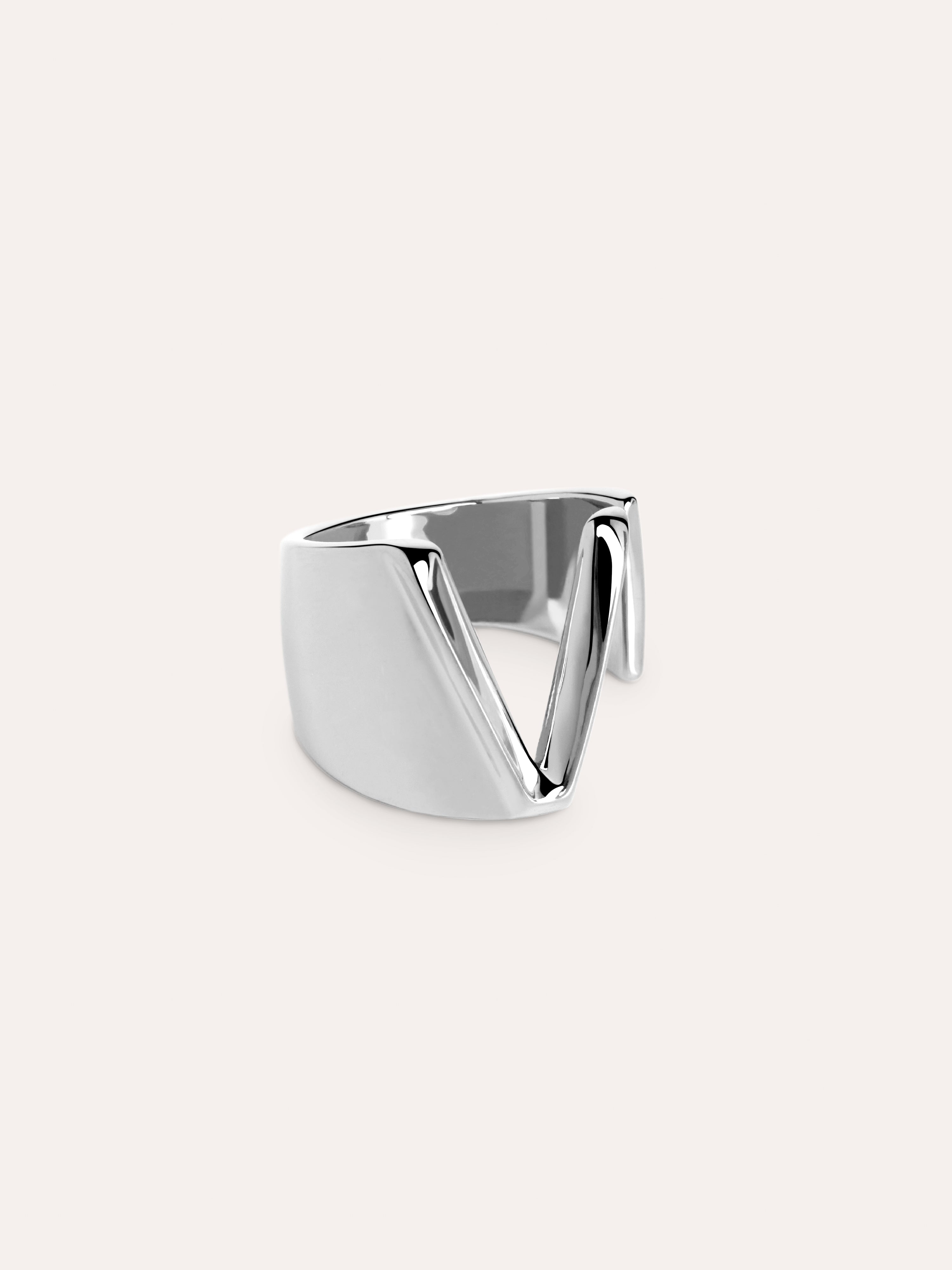 Letter Signet Personalized Ring