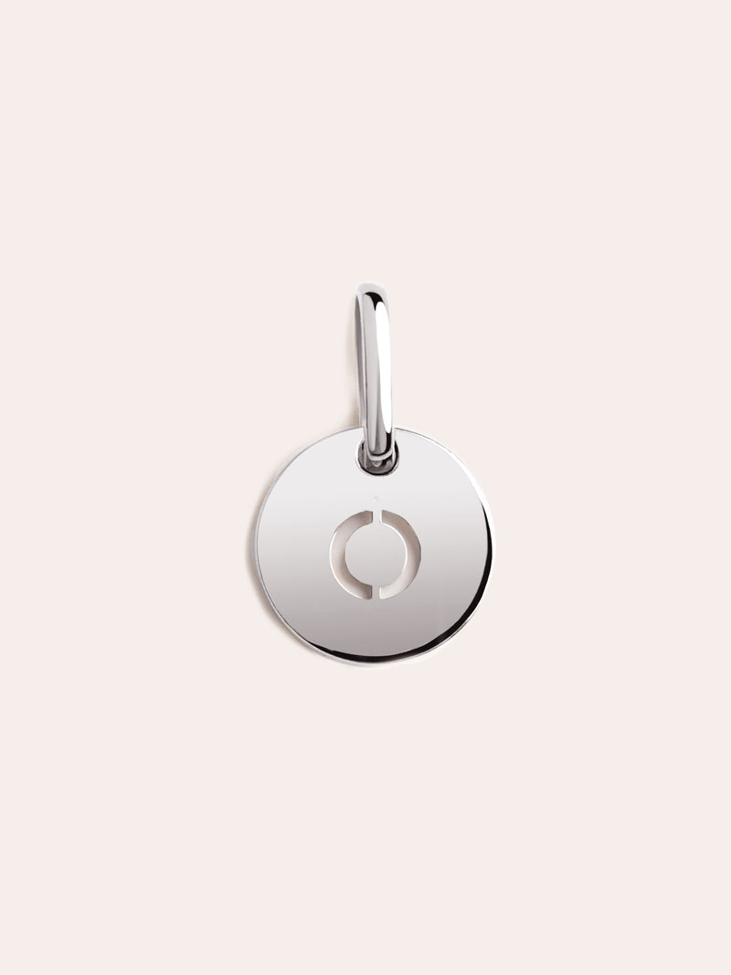 Mini Medallion Silver Letter