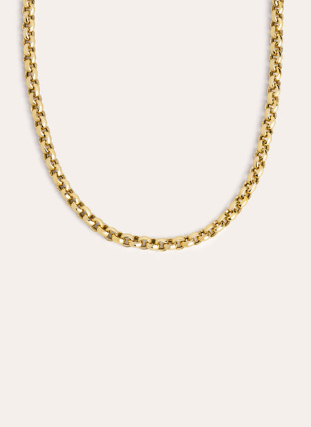 Collar Maillón Ever Plata Baño Oro