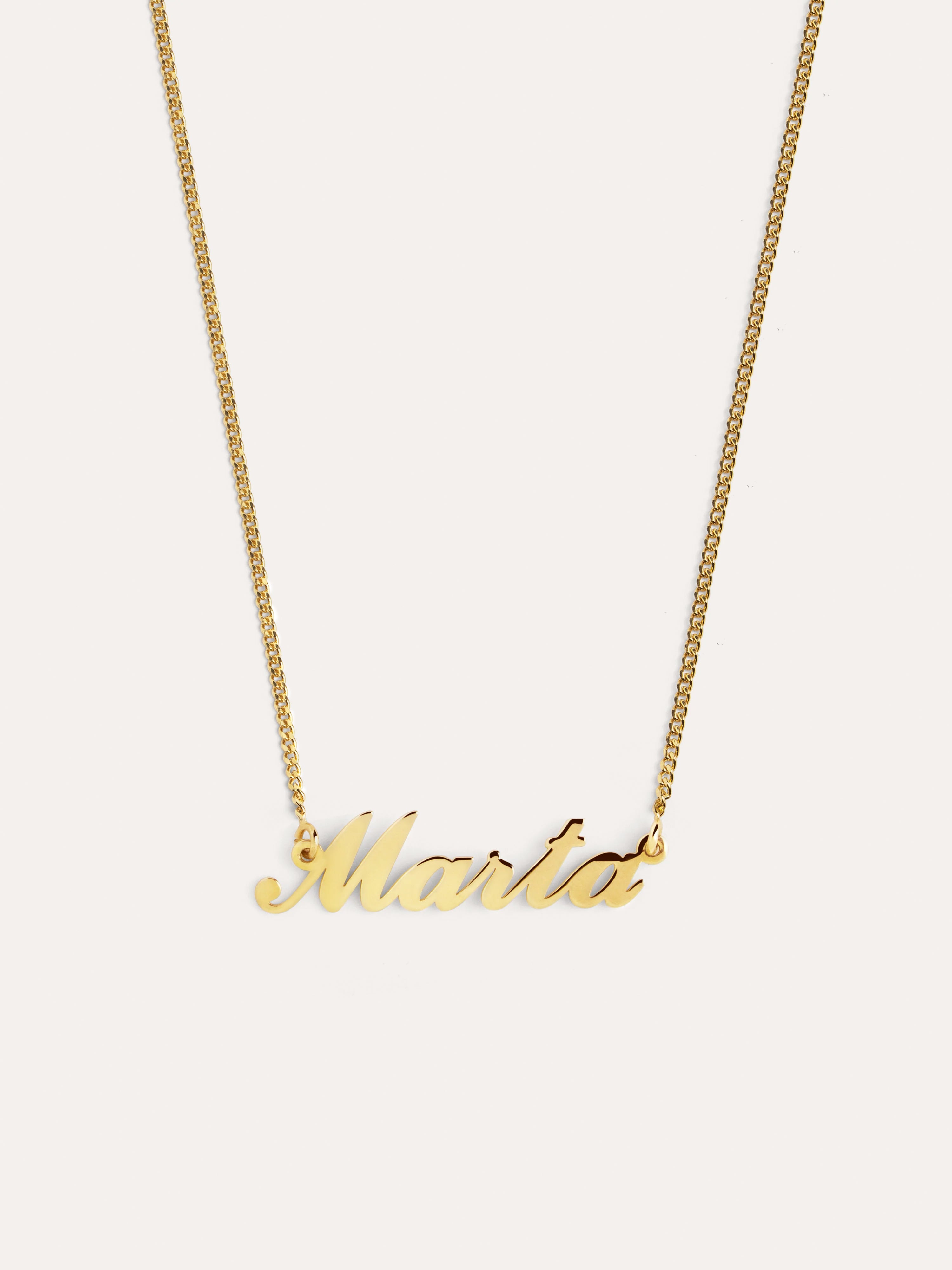 Carrie Personalized Gold Necklace