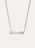 Carrie Personalized Silver Necklace