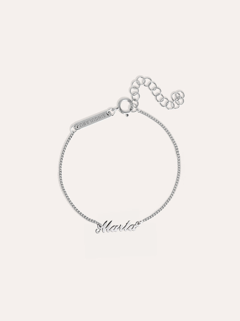 Pulseira Personalizada Carrie Prata