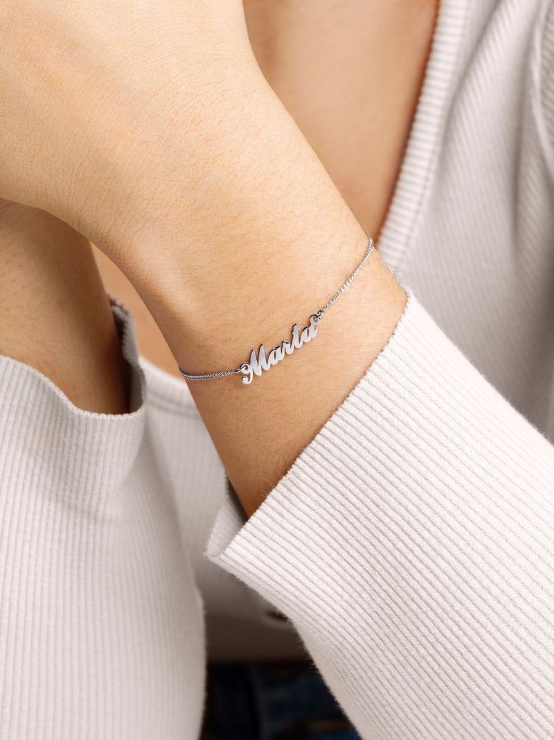 Pulseira Personalizada Carrie Prata