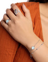 Anillo Smiley Sky Enamel