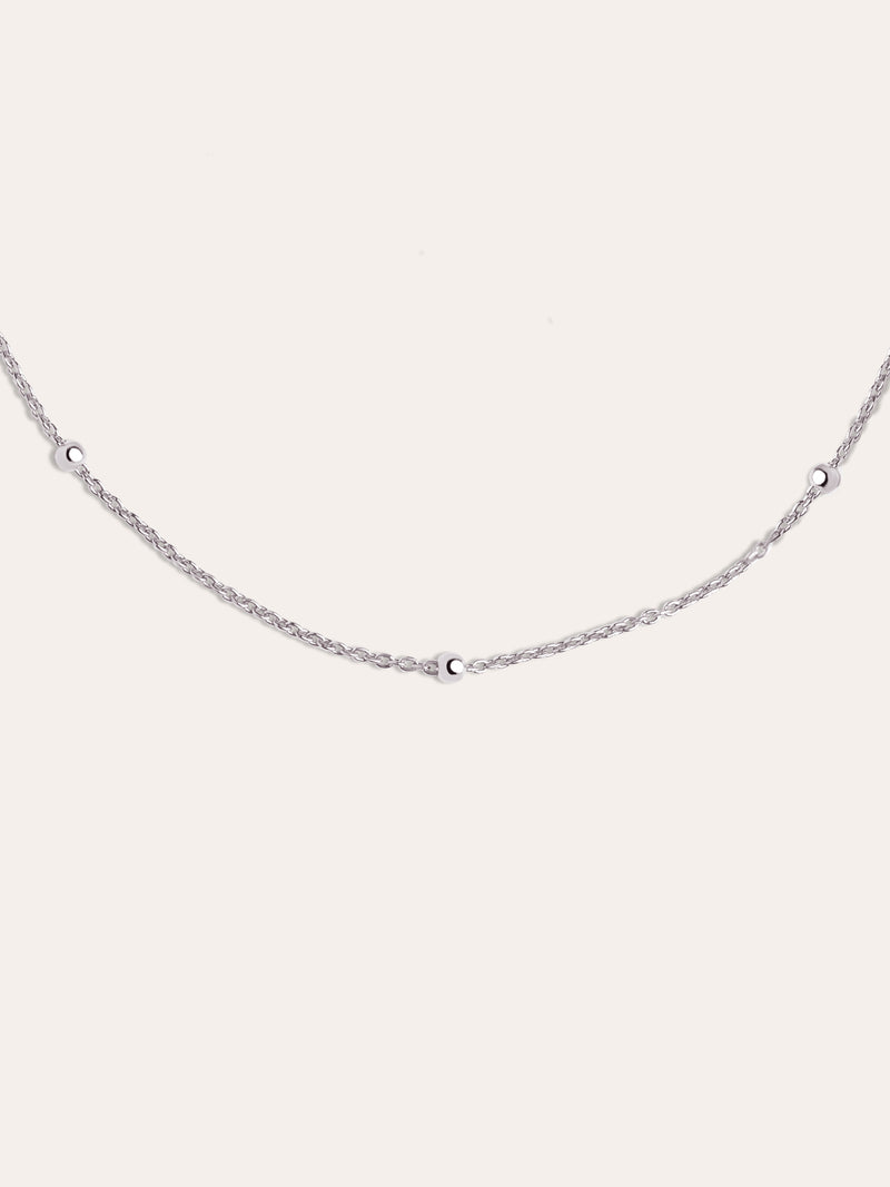 Dots Halskette Silber
