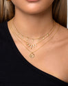 Collar Mini Leaves Oro Puesta