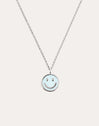 Collar Smiley Sky Enamel Plata