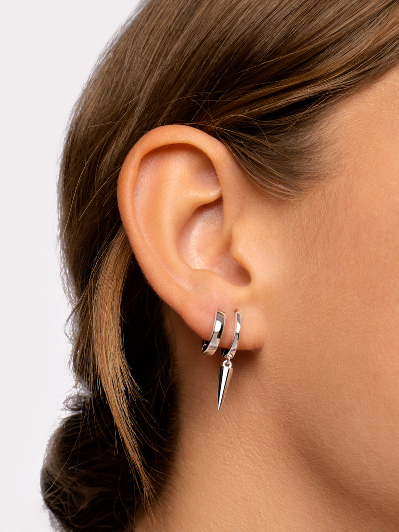 Brincos de Argola 10mm Prata