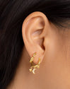 Pendientes Midnight Sky Plata Baño Oro