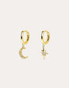 Pendientes Polar Moon Spark Oro