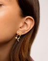 Pendientes Polar Moon Spark Oro Puesta