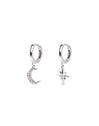 Pendientes Polar Moon Spark Plata