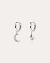 Pendientes Polar Moon Spark Plata