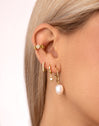 Pendientes Polar Star Oro Puesta